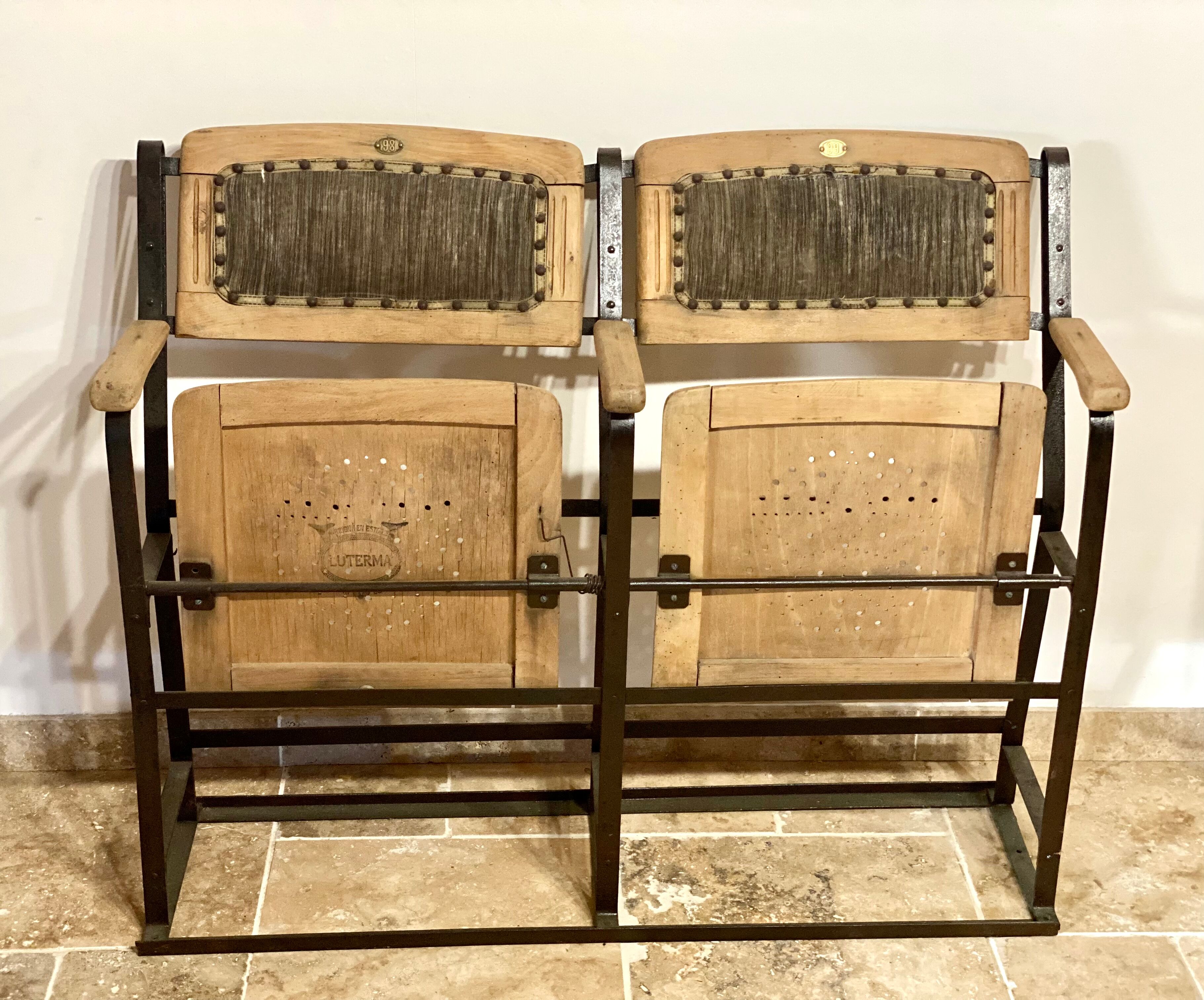 Fauteuils de théâtre Luterma début XXème