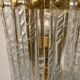 Large Murano Glass Brass Sconces