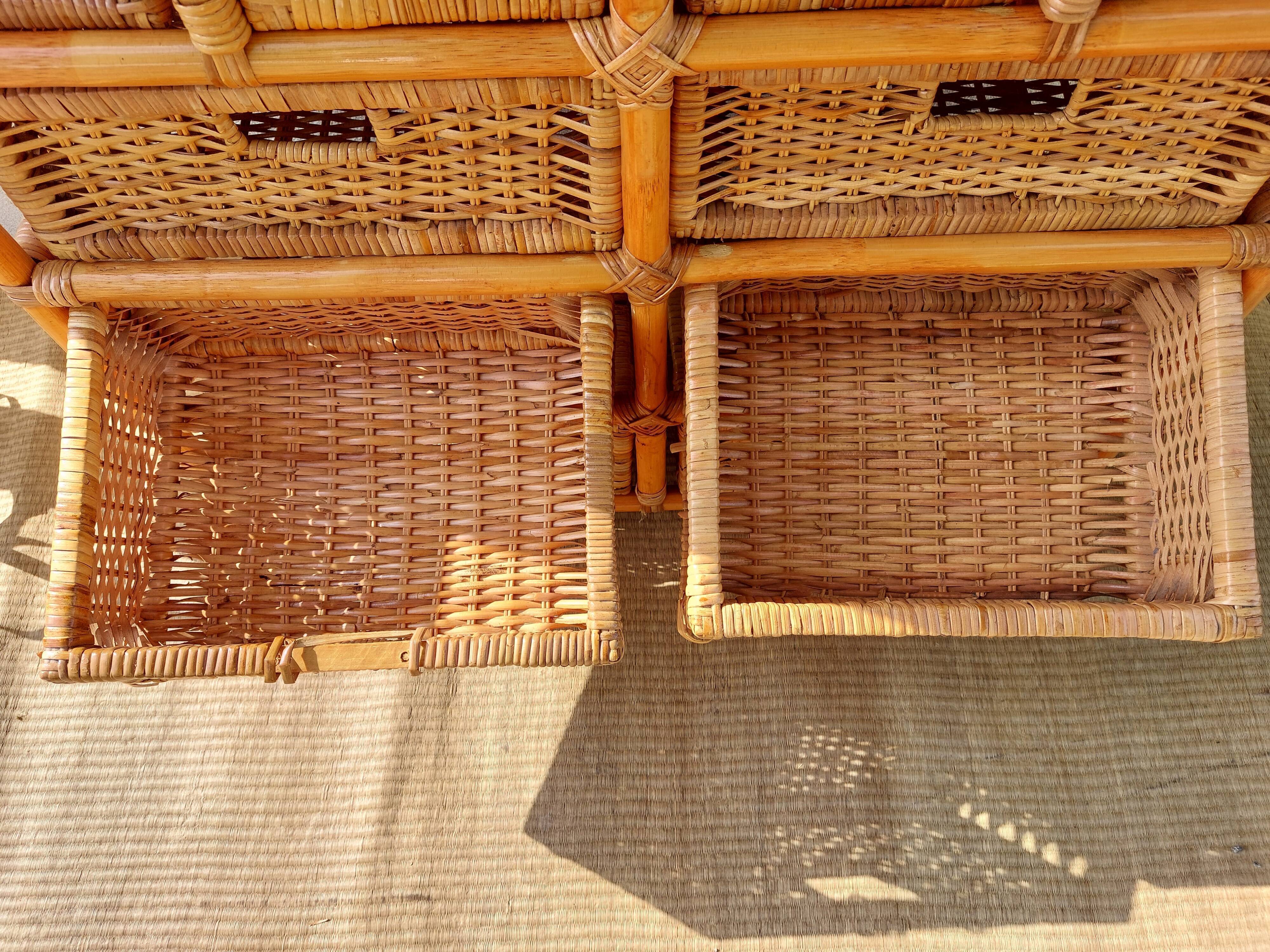 Commode en osier