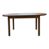 70s oval pine table from Les Arcs