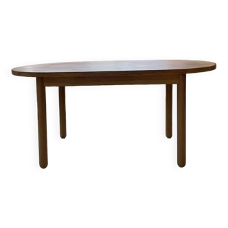 Table ovale années 70 en pin les arcs
