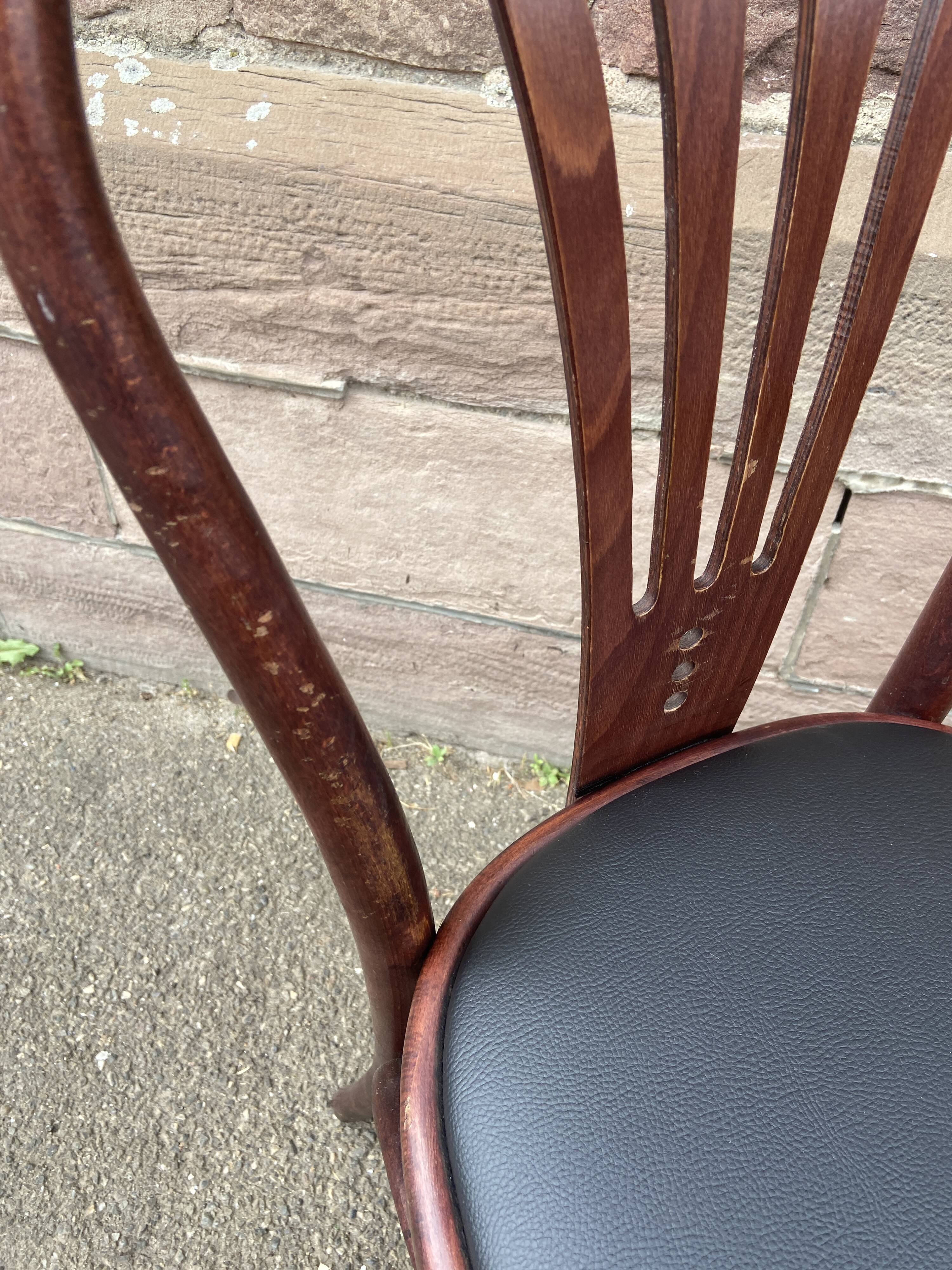 4 Viennese wooden pram chairs from the 1980s