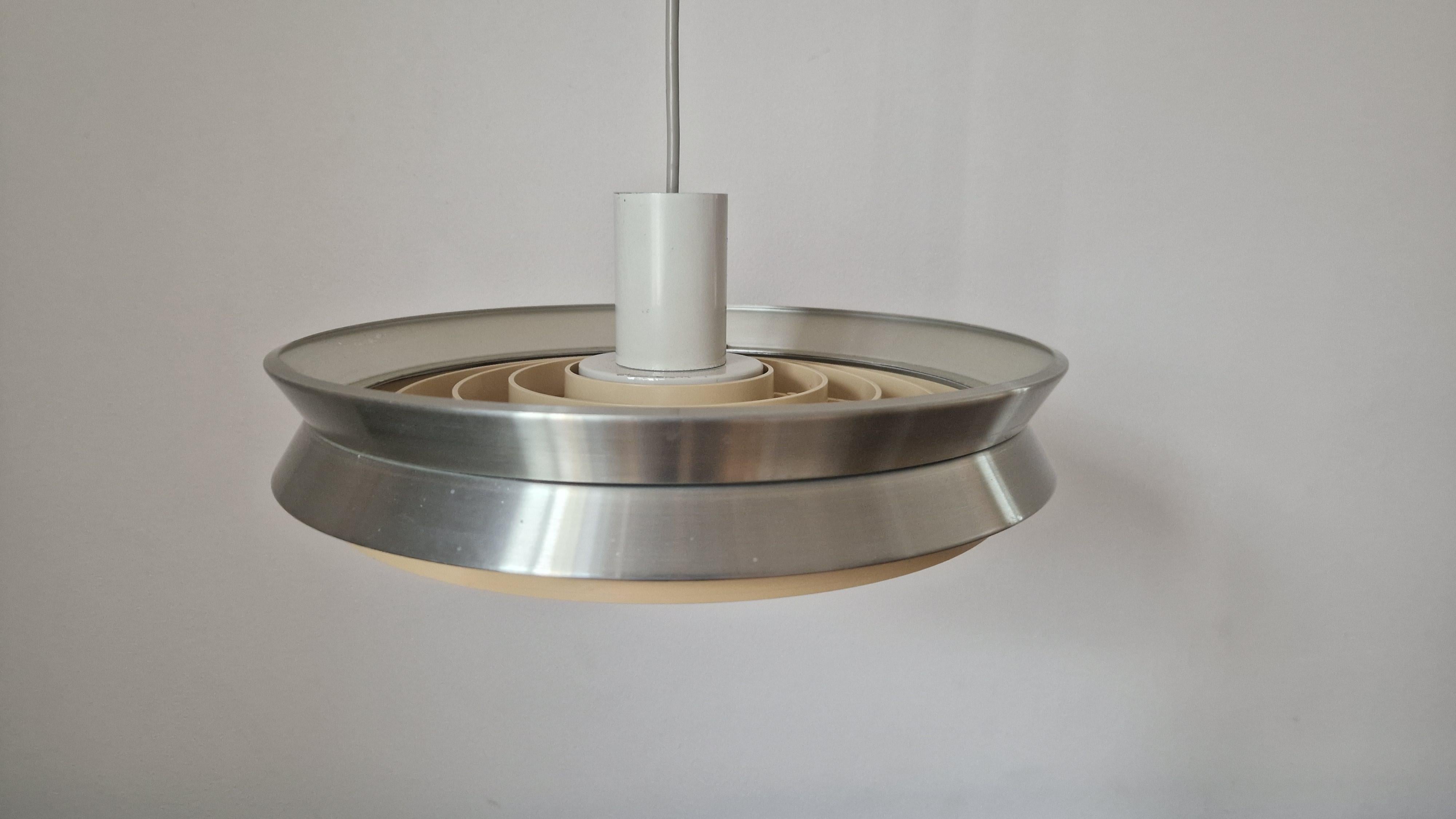 Midcentury Pendant UFO in style of Jo Hammerborg, Denmark, 1970s