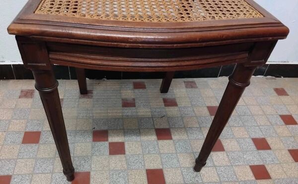 Ancienne Chaise Style Louis XVI Assise Cannée