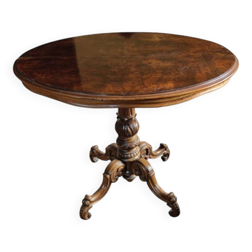 Table ovale victorienne, XIXe siècle