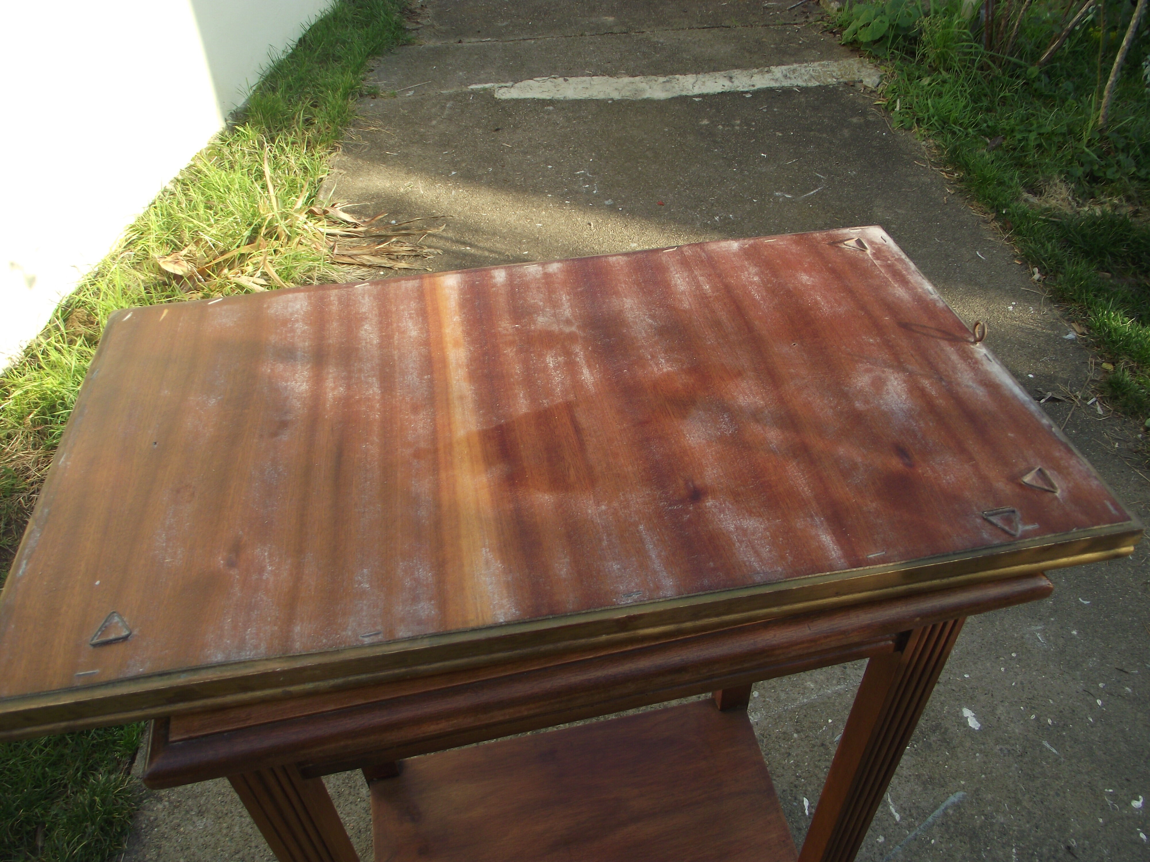 Golden mirror from the 50s/60s 40x70cm