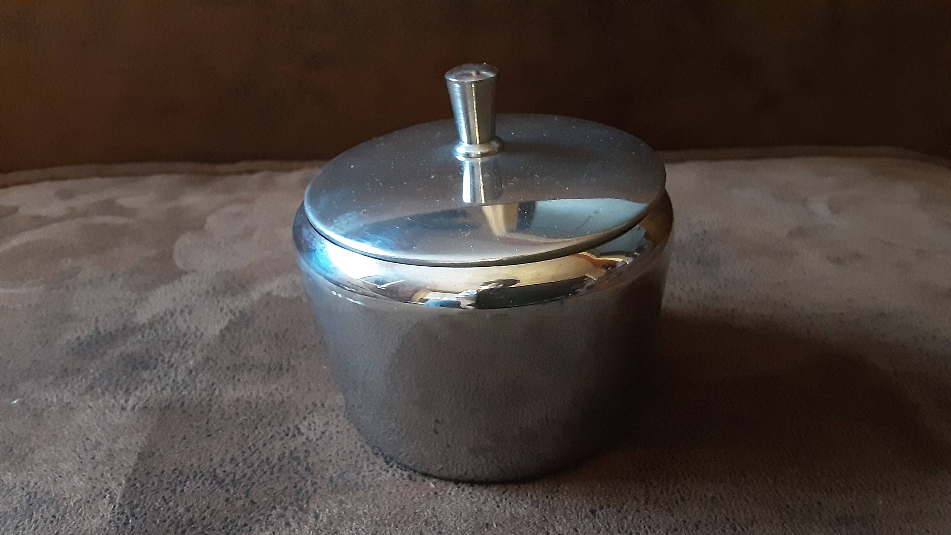 Stainless steel sugar bowl