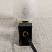 Arlus glass and brass wall lamp, France circa 1960