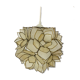 Mother-of-pearl flower suspension Rausch Capiz Germany, 70s