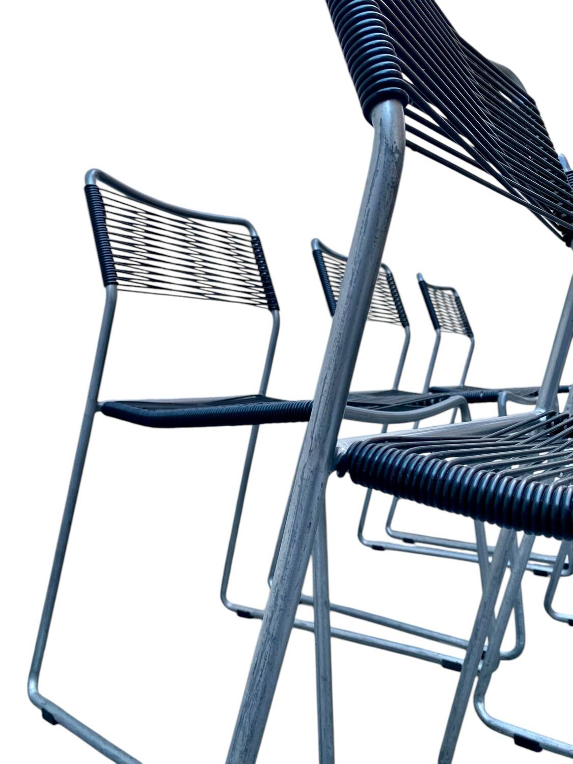 Set of 6 Melker "spaghetti" chairs by Lisa Norinder for Ikea 1990