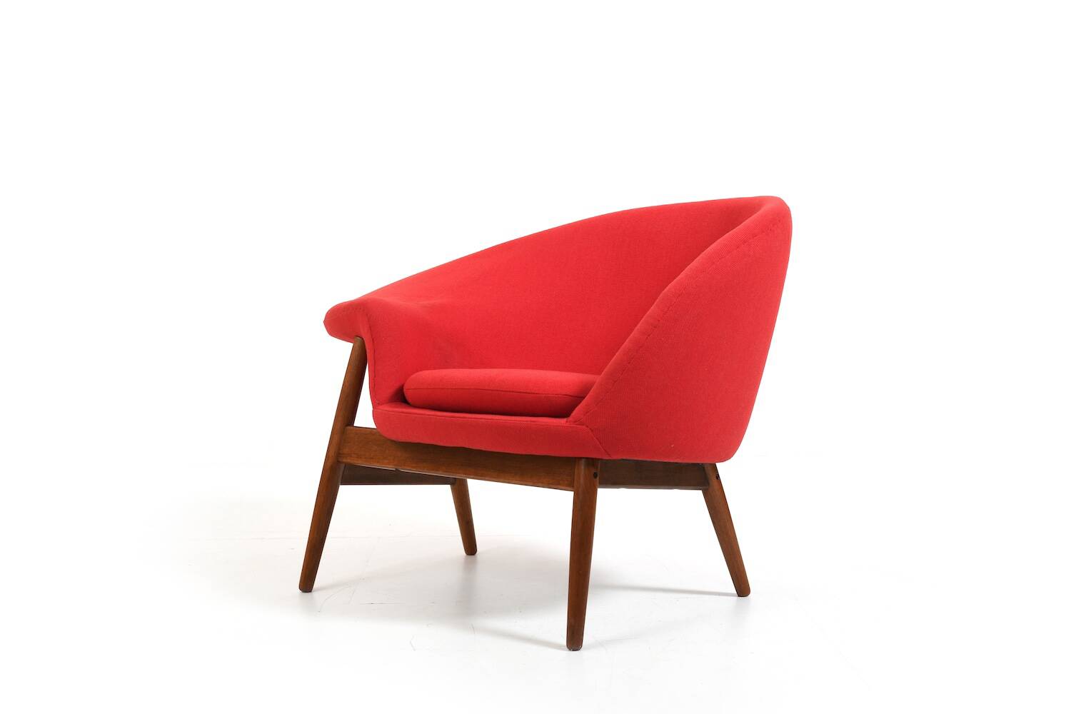 Fried Egg Teak Easychair by Hans Olsen 1950s