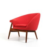 Fried Egg Teak Easychair by Hans Olsen 1950s