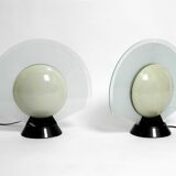 Pair of 1980s table lamps by Pier Giuseppe Ramella for Arteluce model Tikal