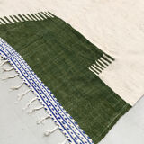 Moroccan Berber kilim ecru with colorful patterns 312x200cm