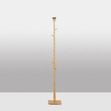 Pair of gilded metal floor lamps. 20th century.