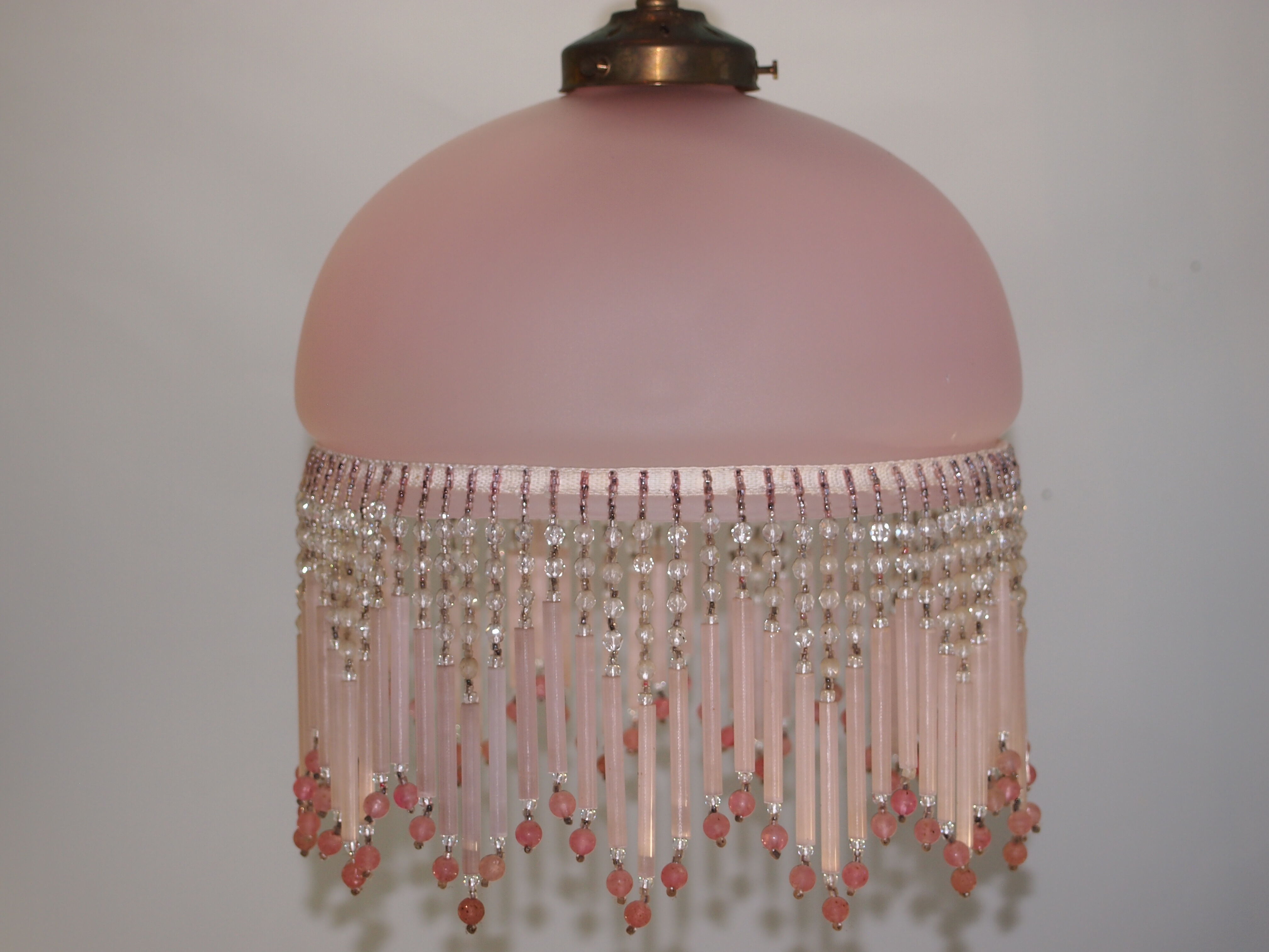 Light suspension/ beaded /vintage appliques