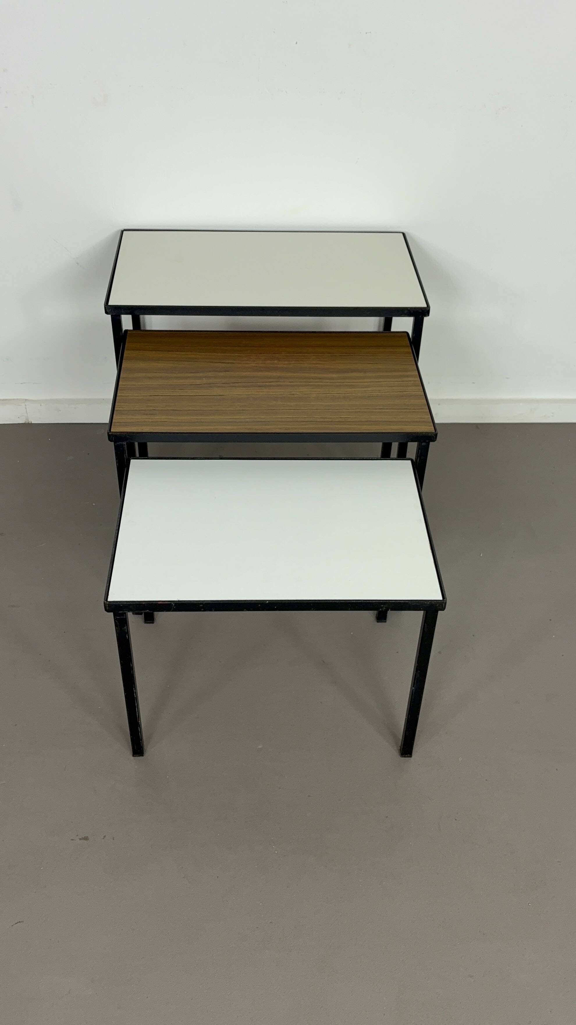 Vintage Artimeta Sidetables with reversibel top sixties