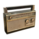 Silver vintage Japanese radio
