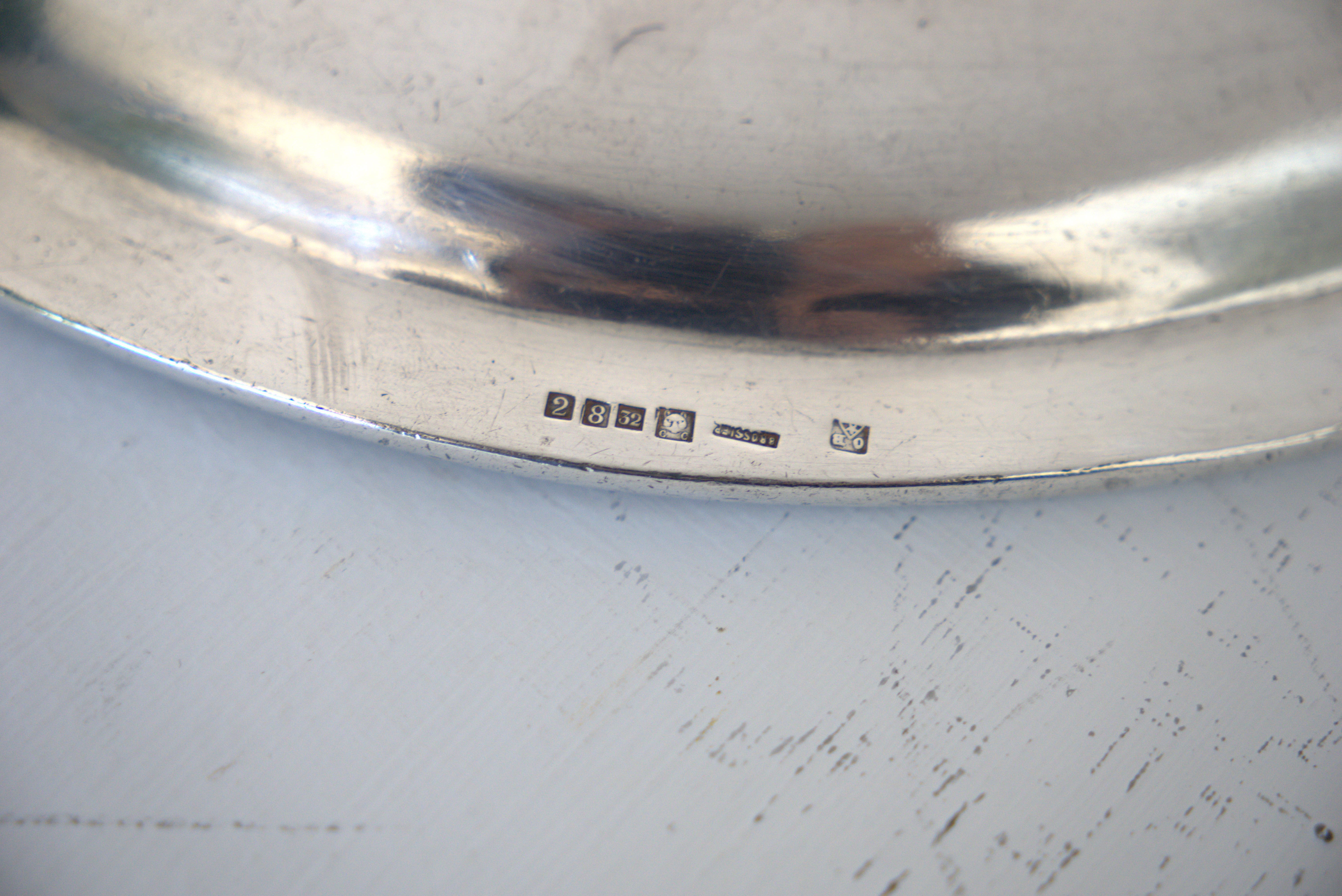 Set of silver-plated serving dishes