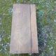 Small old wooden chest with hinged lid