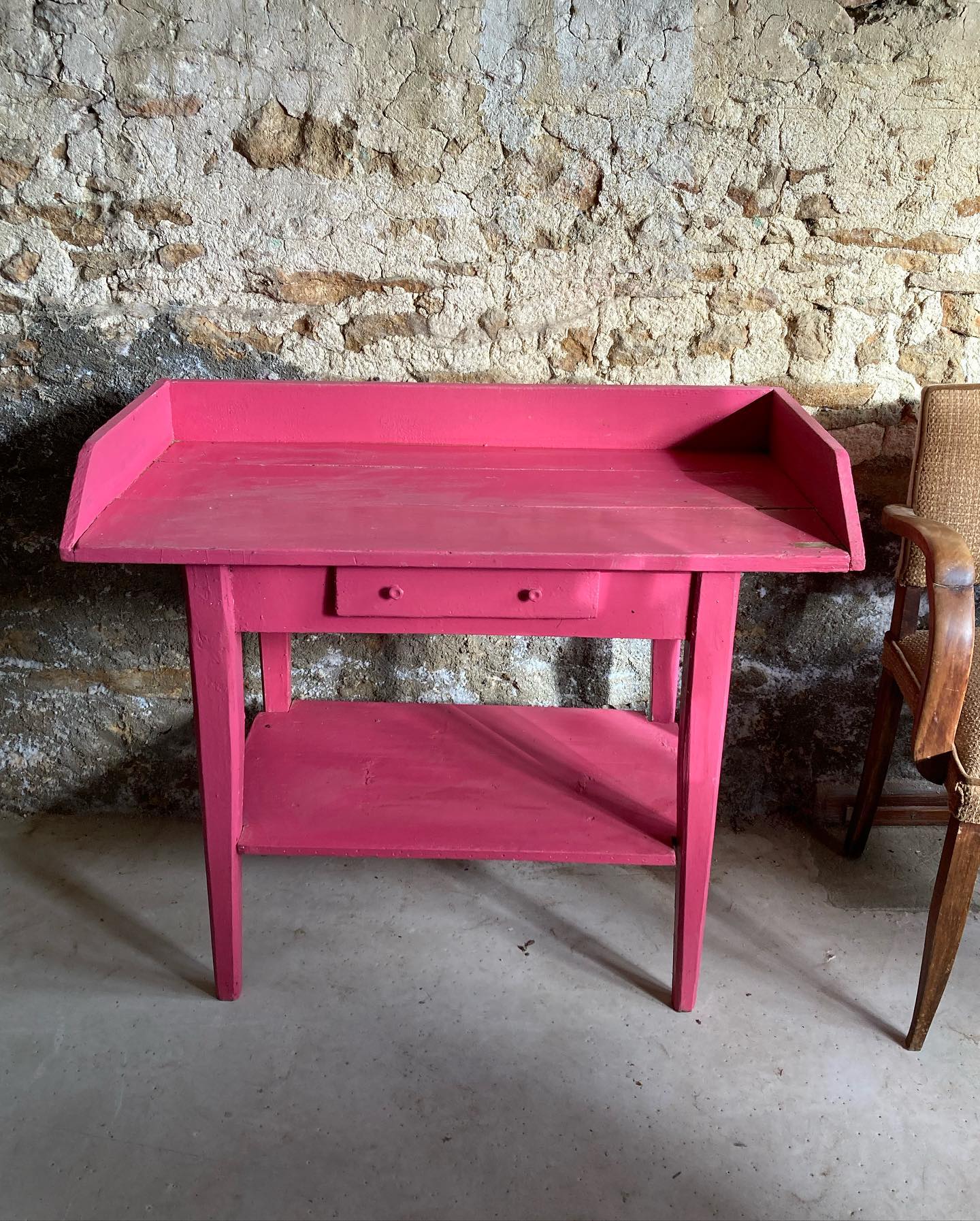 Pink side table