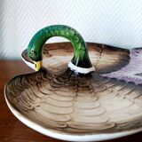 Vintage ceramic duck plate