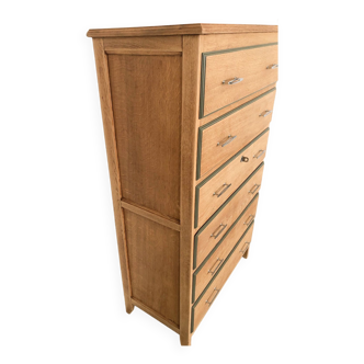 6-drawer chest of drawers in oak