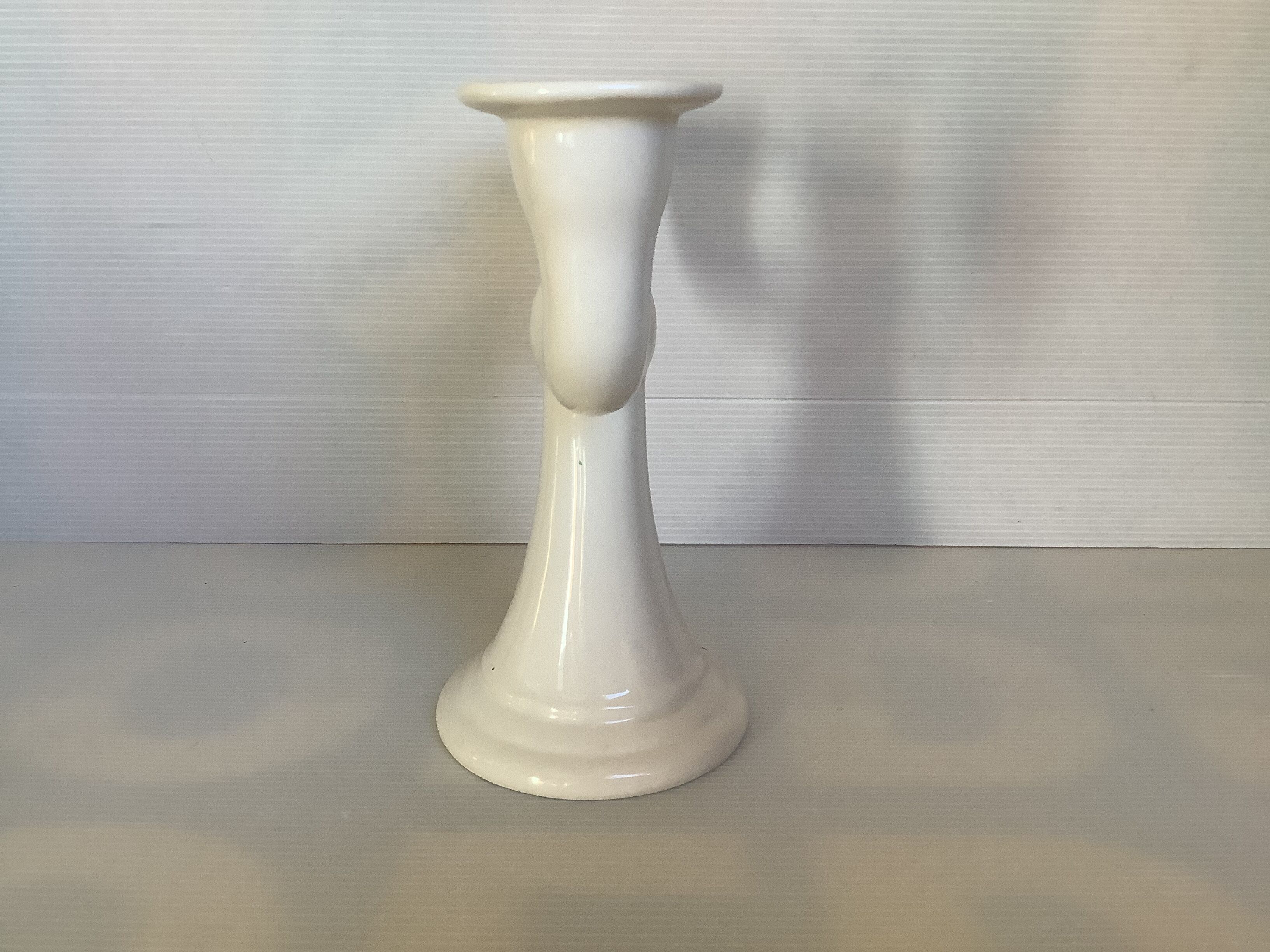 Candelabra candle holder delft wit