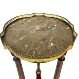 Louis XVI style marble and brass gueridon, 19th century