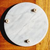 Dessous de plat marbre blanc
