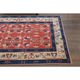 Vintage Turkish Oushak Handmade Wool Cotton Red Area Rug 130x190