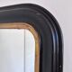 Miroir antique français Louis Philippe – noir et or, fin du 19e siècle