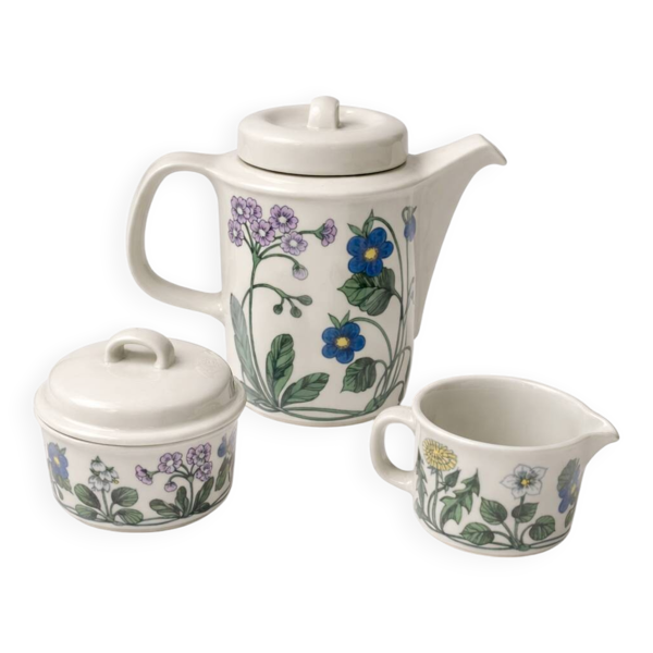 Service à café Flora par Arabia – Vintage finlandais années 70