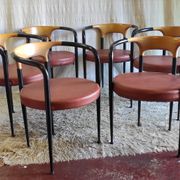 Set of 6 designer chairs, Boléro model, by Archirivolto - 80s/90s