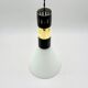 Hanging Light in Opaline Glass and Brass attributed to Stilnovo, 1950s