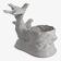 Vintage white porcelain dove planter