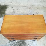 Commode en chêne années 50
