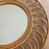Rattan mirror