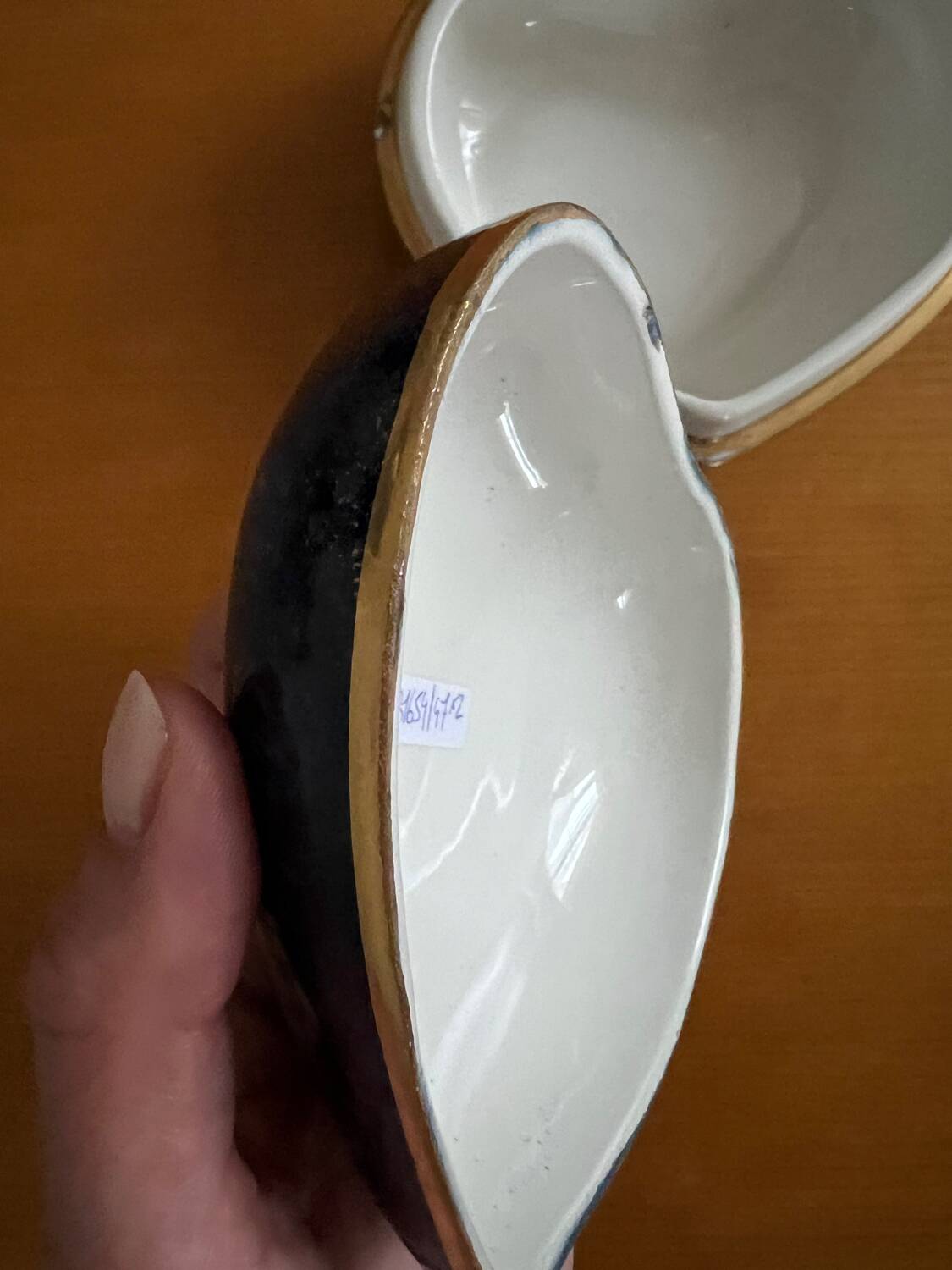 Boîte vintage cœur porcelaine