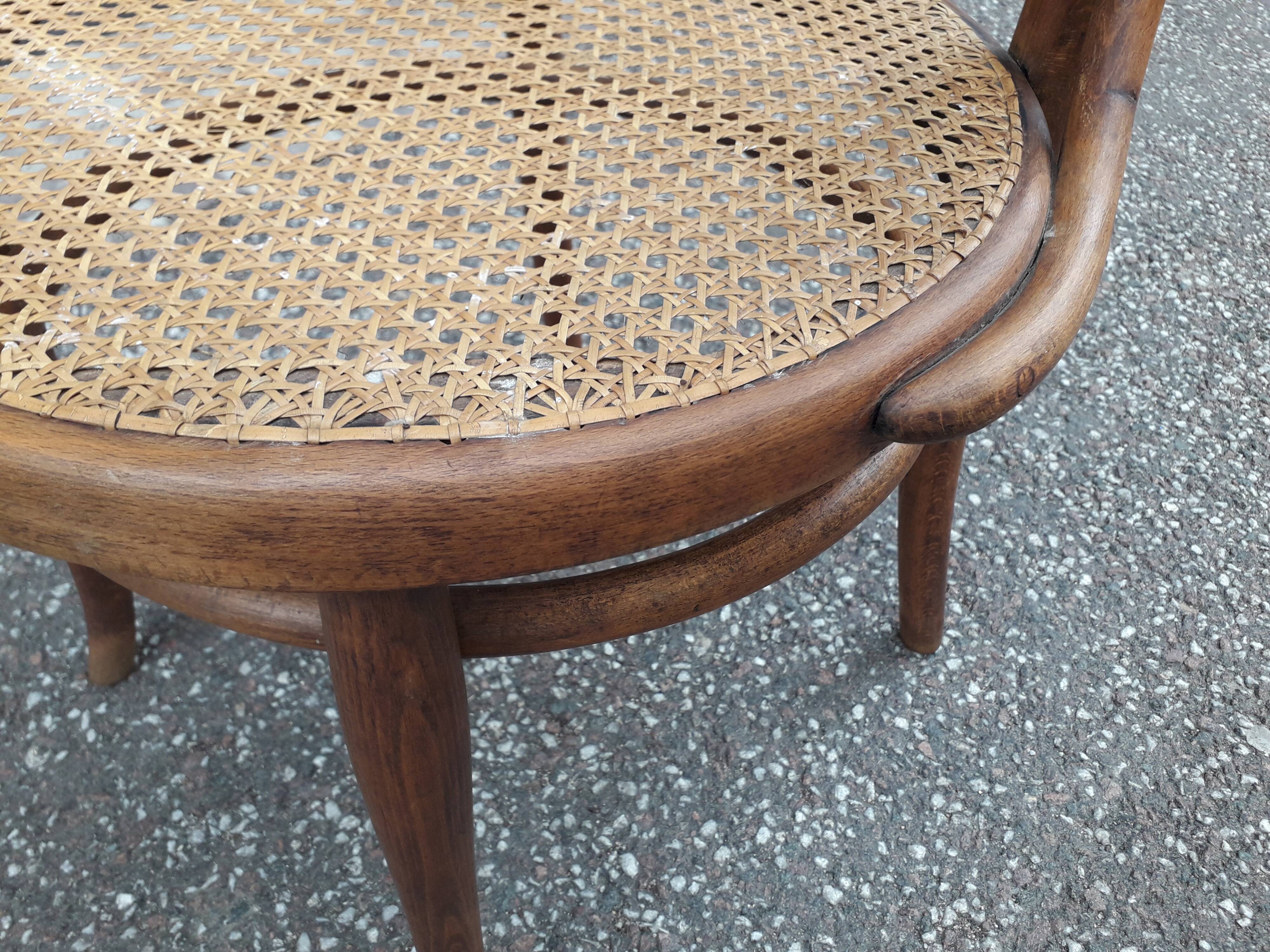 Canned Thonet armchair