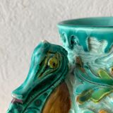 Spanish ceramic vase aquatic decoration