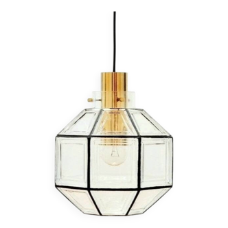 Mid-Century Glass Ceiling Light from Limburg, Germany, 1960s