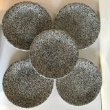 Five Ceramica Dalia dessert plates