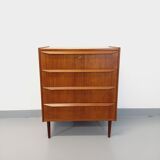 Scandinavian teak chest of drawers from the 60s