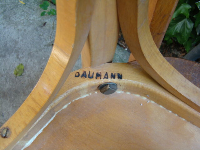 Set of four old bistro chairs