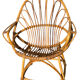 Set of 8 rattan armchairs from the 1960s, France.