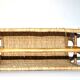 Vintage magazine holder in braided wicker and rattan