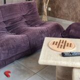 “Togo” set: 3-seater sofa and armchair by Michel Ducaroy for Ligne Roset