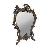 Beveled mirror in bronze louis XV 19th