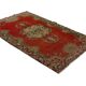 One-of-a-kind turkish handwoven vintage rug - rustic vintage charm 268x 172